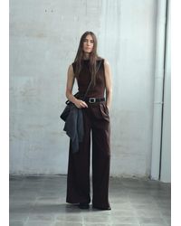 Mango - Pinstripe Jumpsuit Combination - Lyst