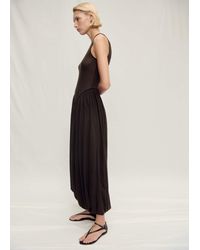 Mango - Semi-Transparent Dress With Puffed Hem - Lyst