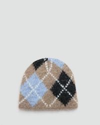Mango - Argyle Hat - Lyst