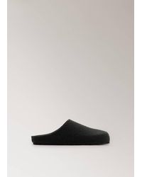 Mango - Felt Clog Slippers - Lyst