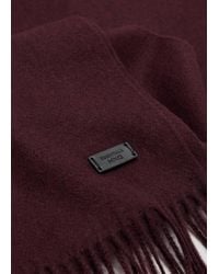 Mango - Plain Fringed Scarf - Lyst
