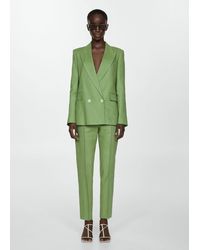 Mango - Blazer Suit 100% Linen - Lyst