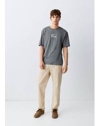 MANGO TEEN - Cotton T-Shirt With Print Detail - Lyst