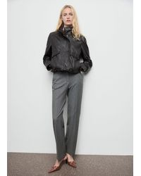 Mango - Gerade Hose Mit Mittlerem Bund - Lyst