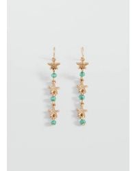 MANGO TEEN - Long Star Earrings - Lyst