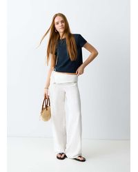 MANGO TEEN - Essential Cotton-Blend T-Shirt - Lyst