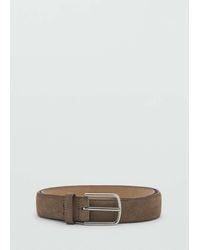 Mango - Nappa Leather Belt - Lyst