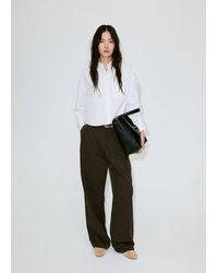 Mango - Cropped Shirt With Pocket - Lyst