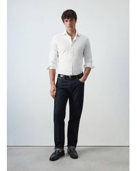 Mango - 100% Cotton Slim-Fit Shirt - Lyst