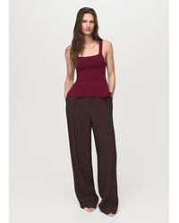 Mango - A-Line Knitted Top - Lyst