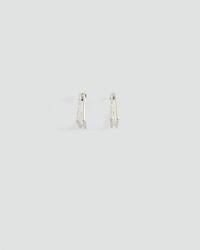 MANGO TEEN - Textured Square Earrings - Lyst