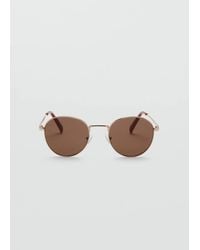 Mango - Round Metal-Frame Sunglasses - Lyst