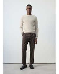 Mango - 100% Fine Ribbed Cotton Sweater - Lyst