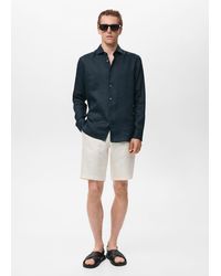 Mango - Slim-Fit-Hemd Aus 100% Leinen - Lyst