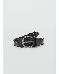 MANGO TEEN - Faux Leather Eyelet Belt - Lyst