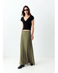 MANGO TEEN - Skirt With Embroidered Texture Detail - Lyst