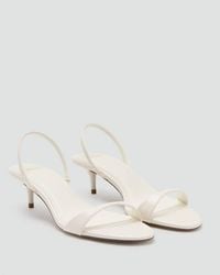 Mango - Kitten-Heel Sandals With Strap - Lyst