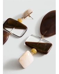 Mango - Mixed Pendant Earrings - Lyst