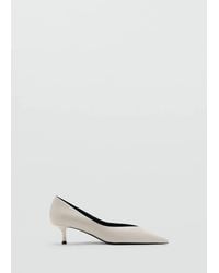 Mango - Kitten Heel Pointed Toe Shoe - Lyst