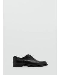Mango - Oxford Style Leather Shoe - Lyst