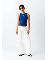 MANGO TEEN - Low-Rise Tie Jeans - Lyst
