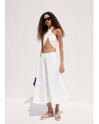 Mango - Flared Cotton Skirt - Lyst