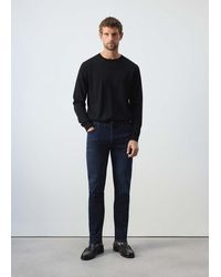 Mango - Jeans Patrick Slim Fit Ultra Soft Touch Blu Scuro Intenso - Lyst