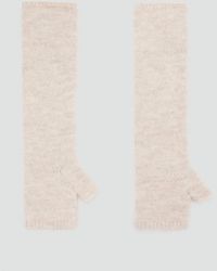 Mango - Long Knitted Mittens - Lyst