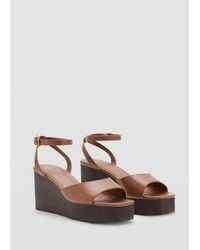 Mango - Wedge-Heel Sandals - Lyst