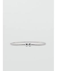 Mango - Skinny Metal Belt - Lyst