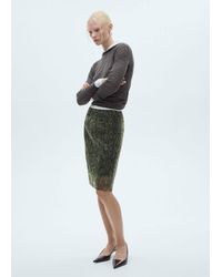 Mango - Fine-Knit Sweater With Perkins Neck - Lyst