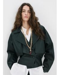 Mango - Collier Pendentif Résine Or - Lyst