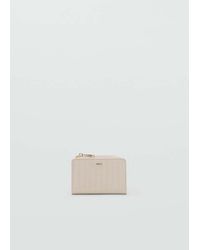 Mango - Small Braided Wallet - Lyst