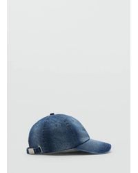Mango - Denim Cap With Visor - Lyst