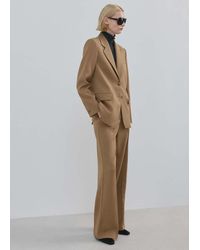 Mango - Straight Low-Rise Suit Trousers - Lyst