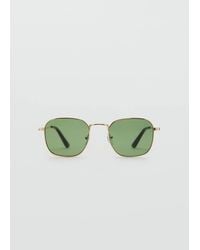 Mango - Metallic Frame Sunglasses - Lyst