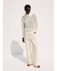 Mango - Mid-Rise Straight Jeans - Lyst