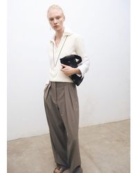 Mango - Wool-Blend Polo-Neck Sweater - Lyst