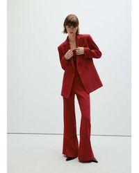 Mango - High-Waist Suits Trousers - Lyst