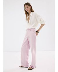 Mango - Straight Low-Waist Jeans - Lyst