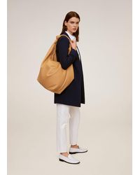 Mango Straight Pocketed Coat - Blue