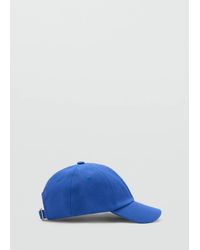 Mango - Piqué Cotton Cap - Lyst