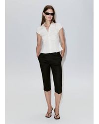 Mango - Fitted Short-Sleeved Shirt - Lyst