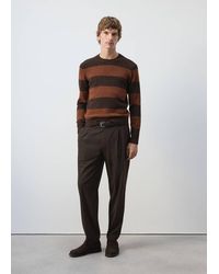 Mango - Alpaca Wool-Blend Striped Knit Jumper - Lyst