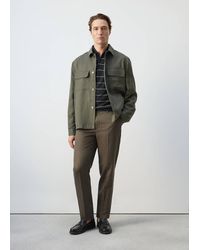 Mango - Gathered Back Lyocell Jacket - Lyst
