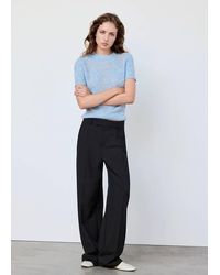 Mango - Pullover Mit U-Boot-Ausschnitt Und Schal-Detail - Lyst