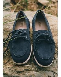 Mango - Suede Nautical Shoes - Lyst