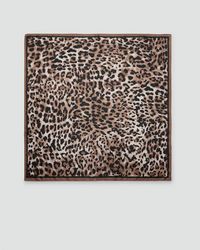 Mango - Animal Print Scarf - Lyst