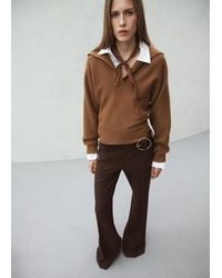 Mango - V-Neck Knit Sweater - Lyst