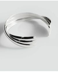 Mango - Rigid Bracelet With Relief - Lyst
